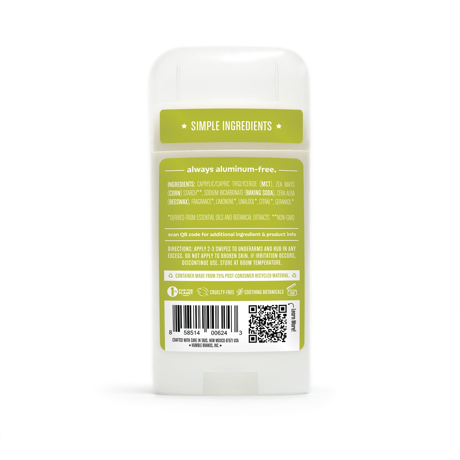 Bergamot & Ginger natural deodorant 70g