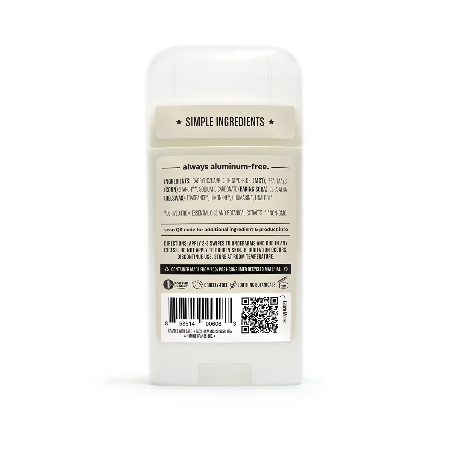 Palo Santo & Frankincense Natural Deodorant 70g - Bundle of 3