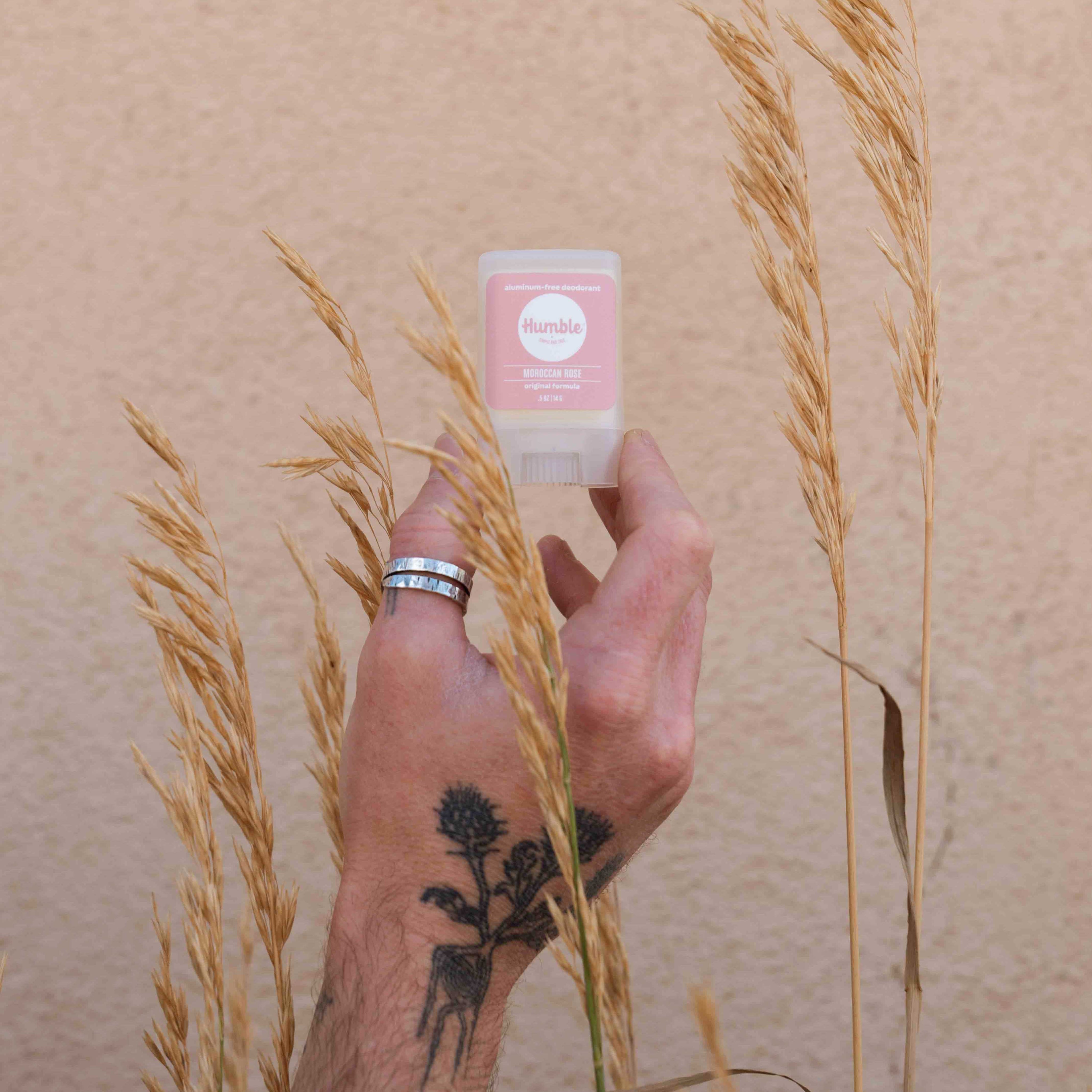 Moroccan Rose Natural Deodorant 14g - Bundle of 3